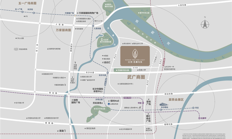 江河花楸与光交通图