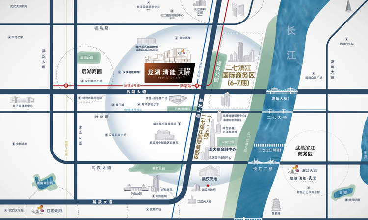 龙湖清能天曜交通图