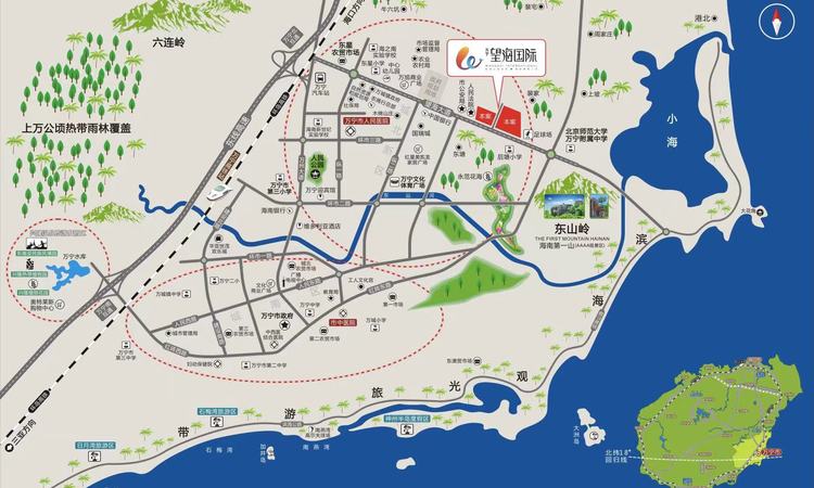 万宁·望海国际交通图