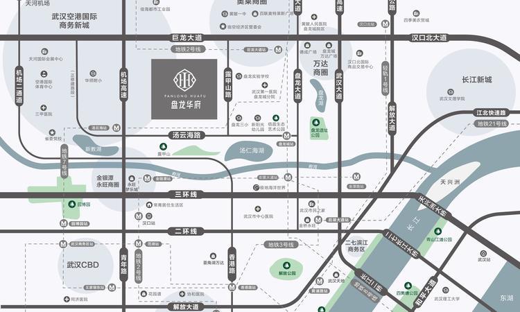 盘龙华府交通图