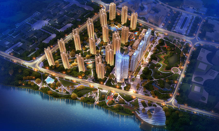 蓝润千里江城效果图