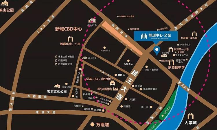 绿洲中心公馆交通图