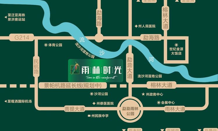 雨林时光交通图