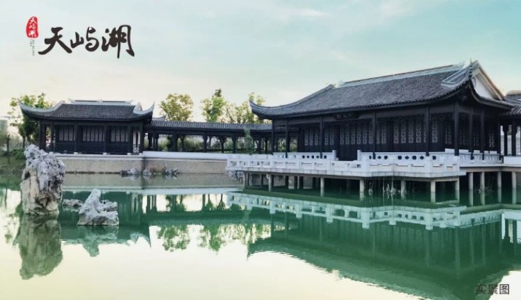 天屿湖实景图