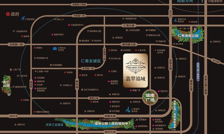 翡翠锦城交通图