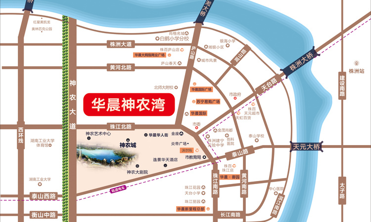 华晨神农湾交通图