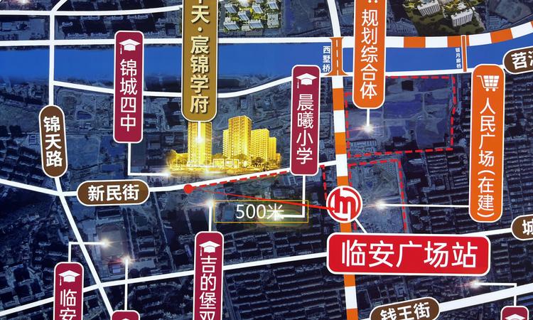 中天宸锦学府交通图