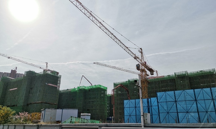 阳光城中梁·国悦府施工进度图