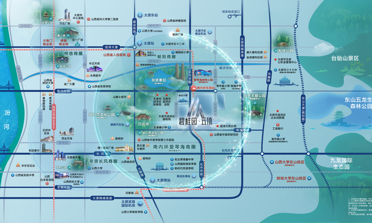 碧桂园云顶云汇交通图