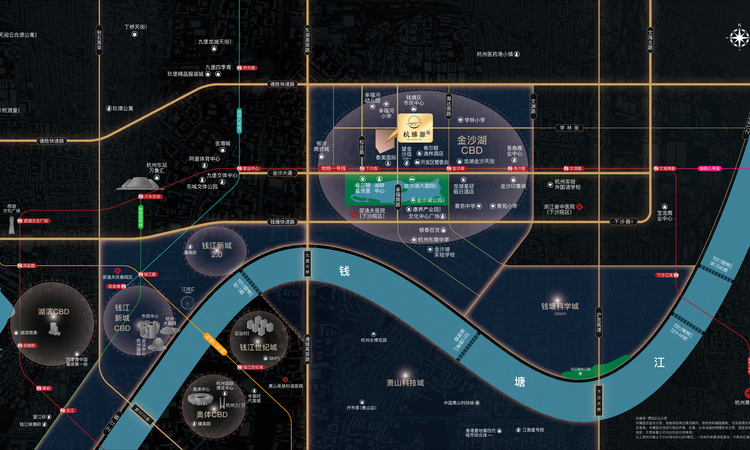 融创金昌启亚·杭臻源筑交通图