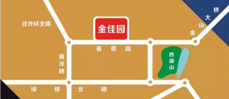 金佳园交通图