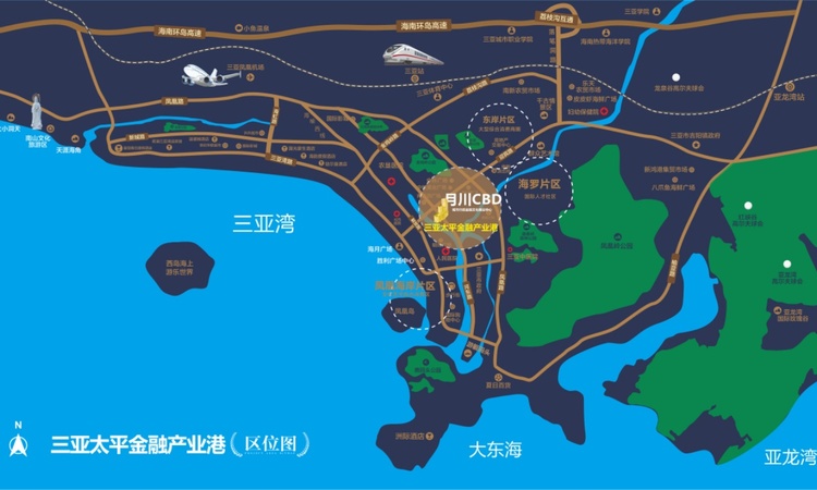 太平金融产业港交通图