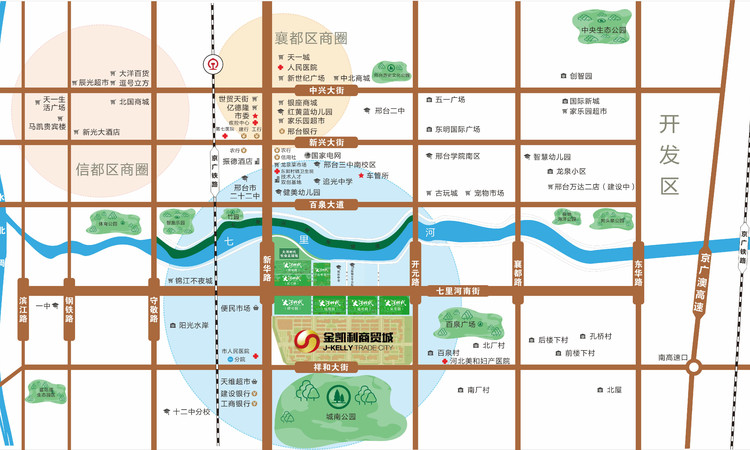 大河时代陆号院交通图