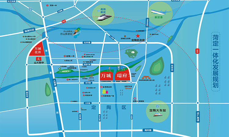 万城瑞府交通图
