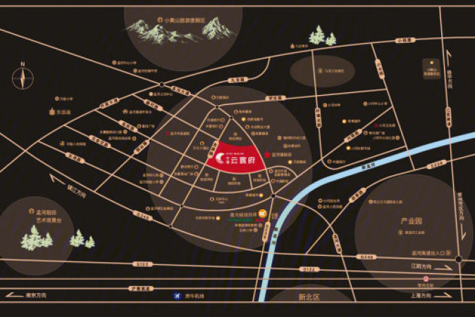 中梁云宸府交通图