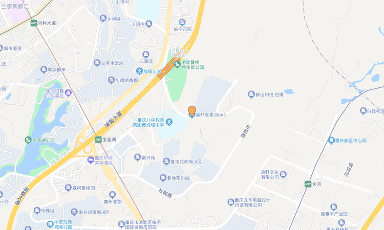 渝开发星河博棠交通图