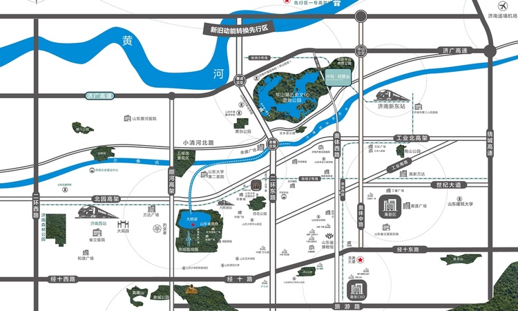 中海阅麓山交通图