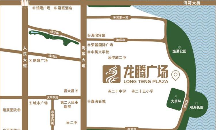龙腾广场交通图