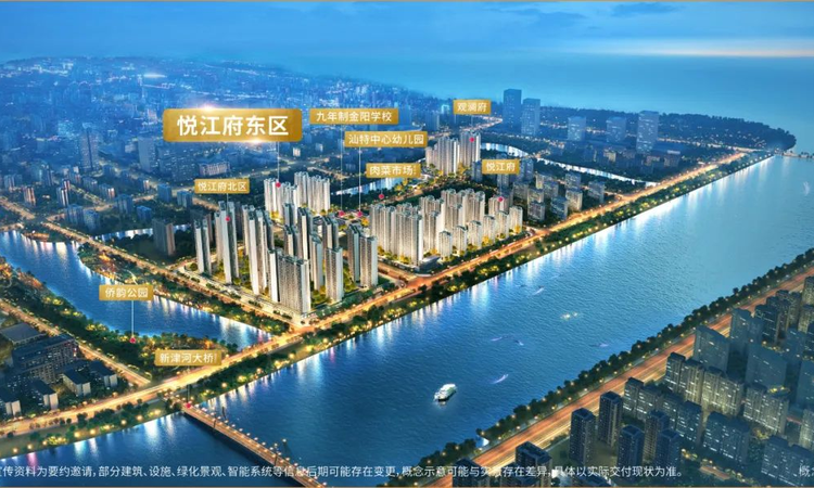 悦江府东区周边配套图