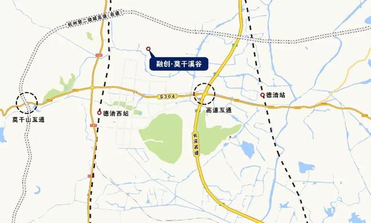 融创莫干溪谷交通图