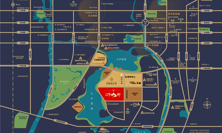 中海·河山郡交通图