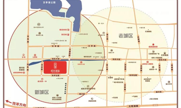 水发阳光绿城交通图
