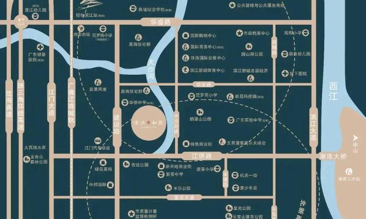 滨江和院交通图