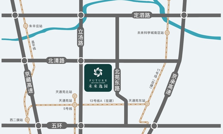 未来逸园交通图