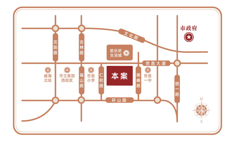 城建新苑阳光交通图