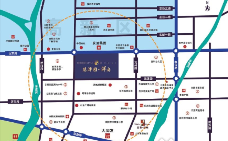 慧泽园·洋房交通图