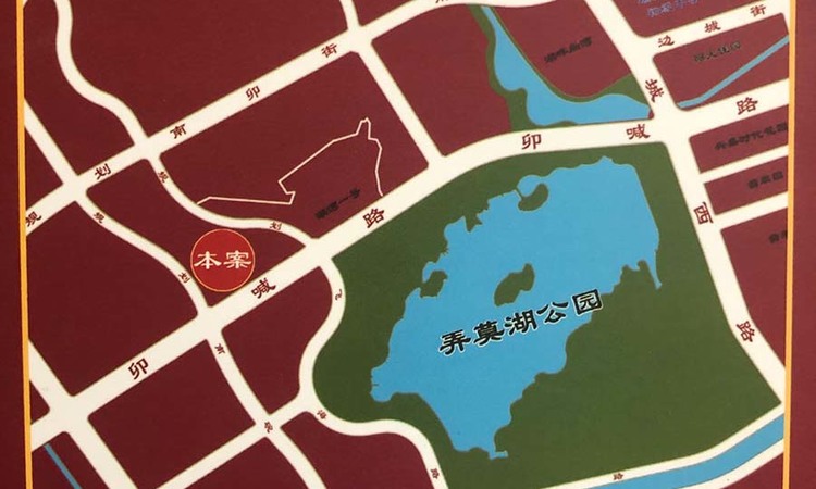 湖景小区交通图