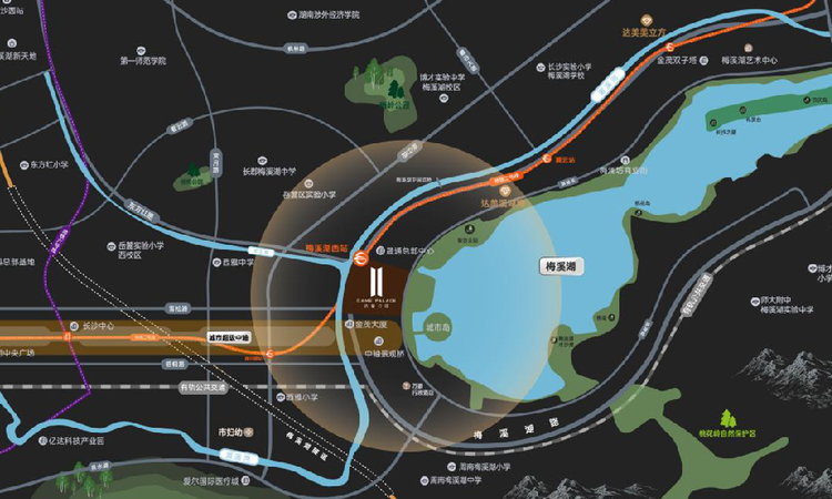 达美公馆二期交通图