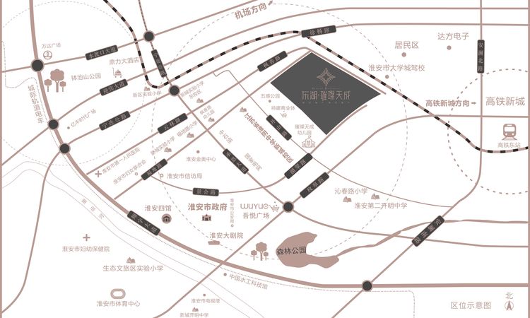 东湖·璀璨天成交通图