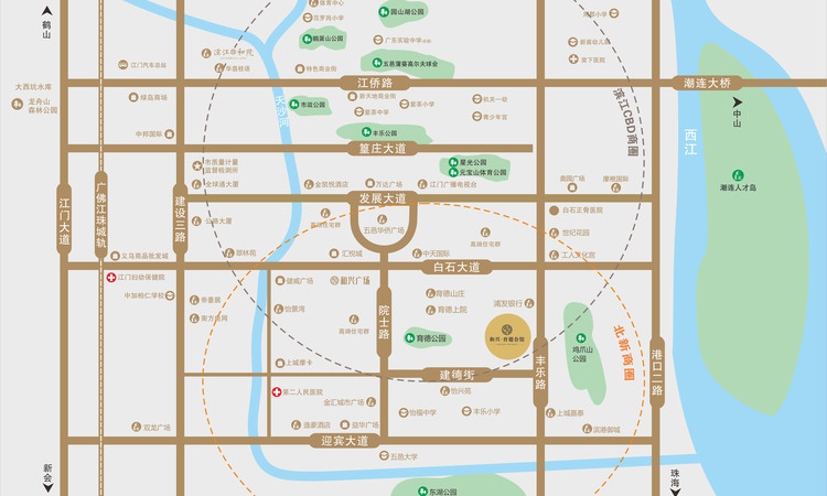 和兴·育德公馆交通图