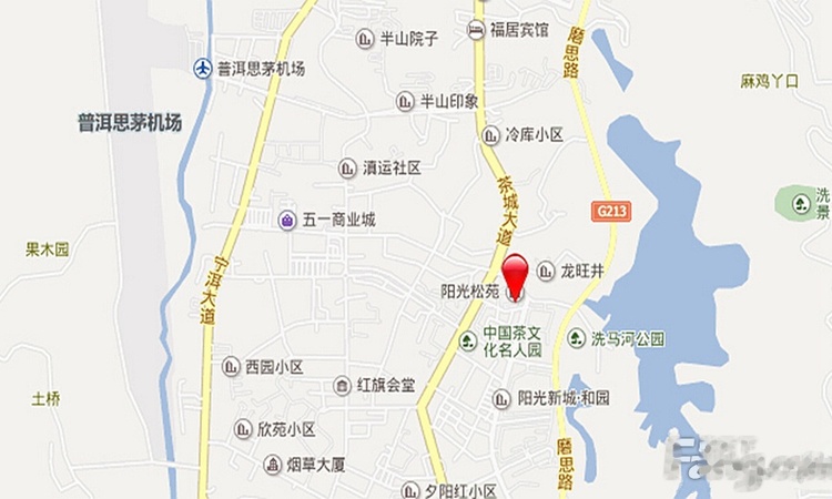 阳光新城二期交通图