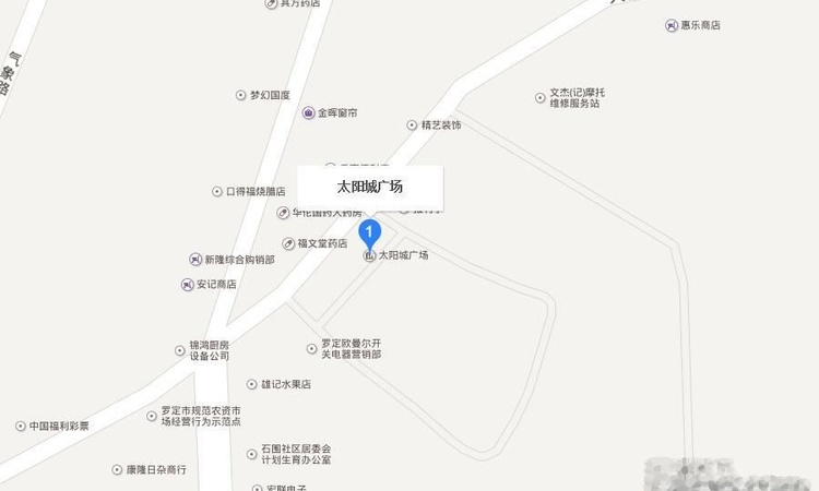 太阳城广场交通图
