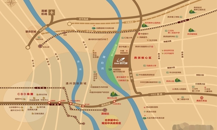 碧桂园时代城交通图