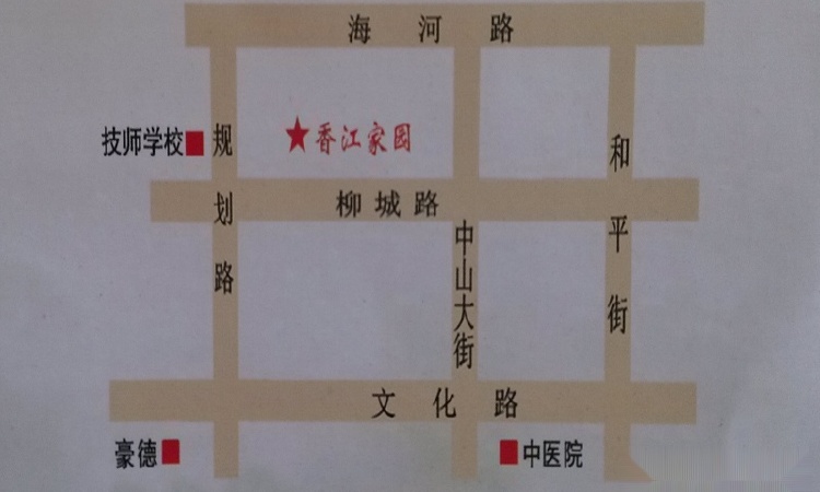 香江家园交通图