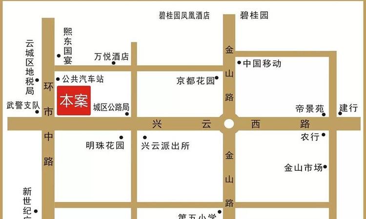 卓成·骏景园交通图