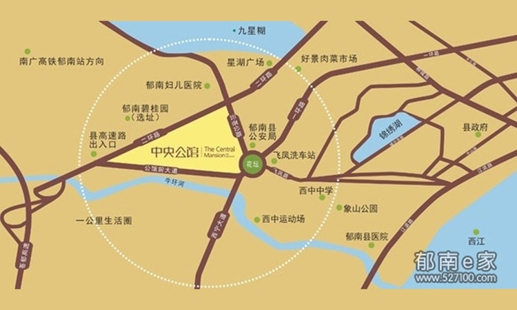 中央公馆交通图
