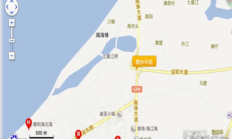 碧水半岛交通图