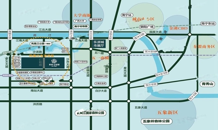 荣和公园里交通图