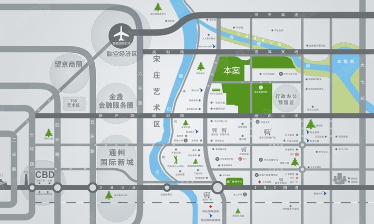 九里香堤交通图