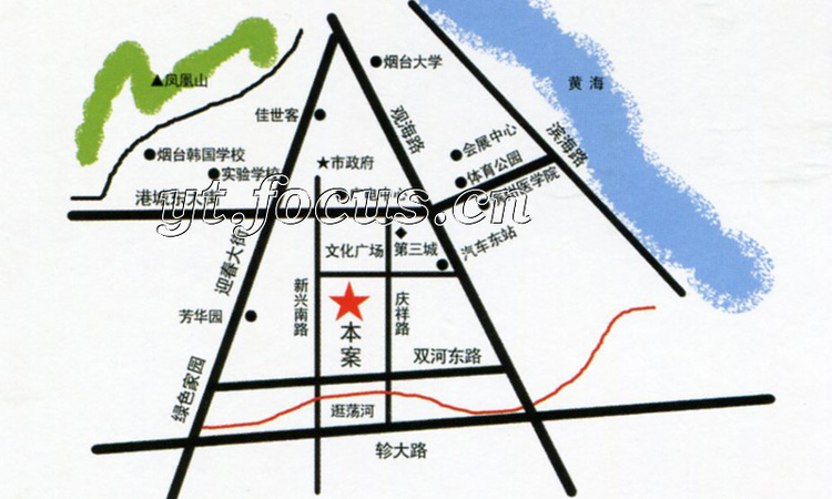 四季苑Ⅲ区交通图