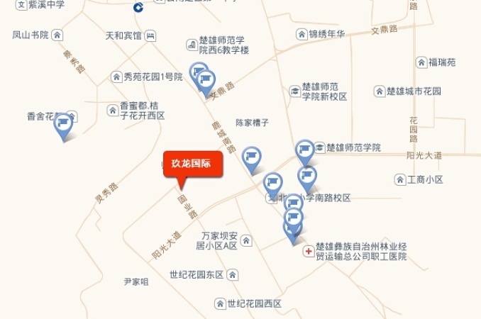 玖龙国际交通图