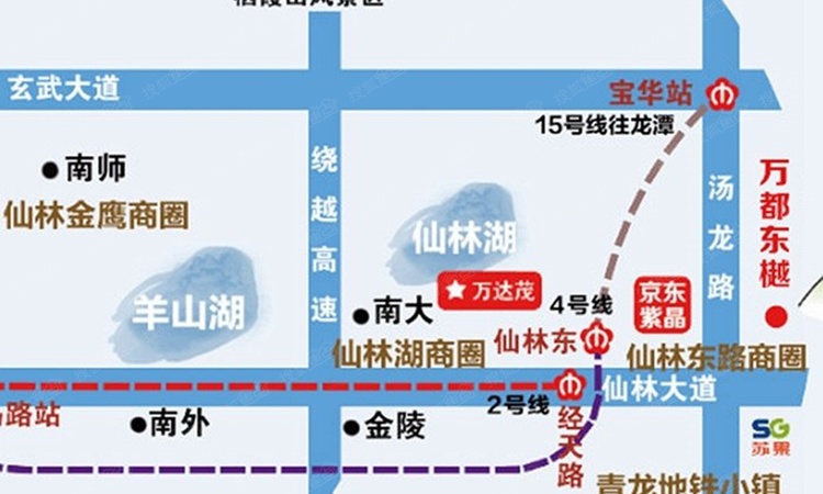 朗诗万都玲珑樾交通图