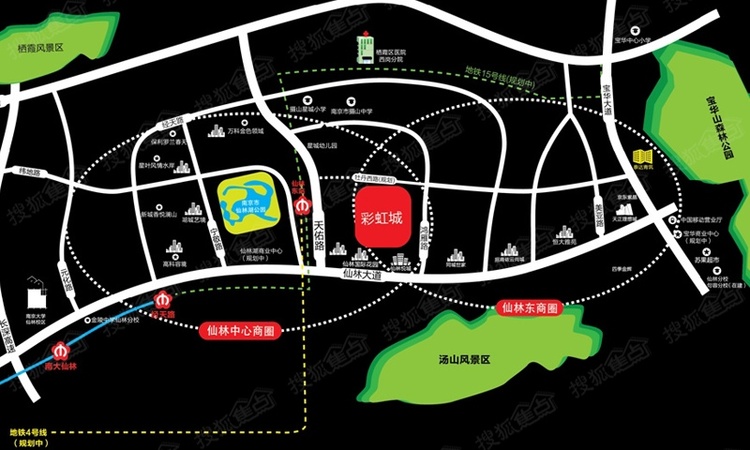 彩虹城交通图