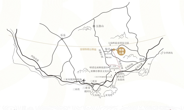 博雅山泉交通图