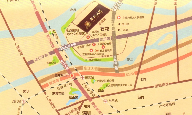 华讯大宅交通图