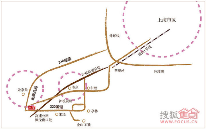 长城逸府交通图